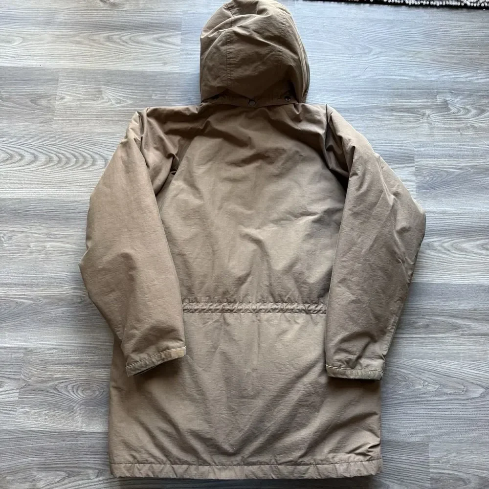 VTG Polo Ralph Lauren Down Mountain Expedition Parka Brown Jacket Small RARE Ski